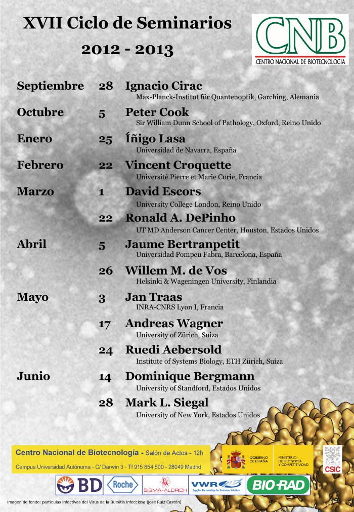 Ciclo de Seminarios 2012-2013