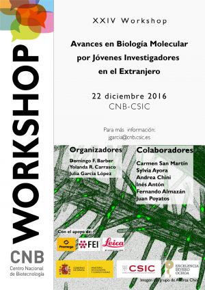 XXIV Workshop AVANCES EN BIOLOGÍA MOLECULAR POR JÓVENES INVESTIGADORES EN EL EXTRANJERO