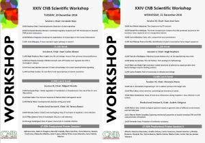 Programa Jornadas Científicas del CNB 2016