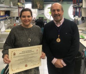Carmen Gómez y Mariano Esteban, premiados por la RANF