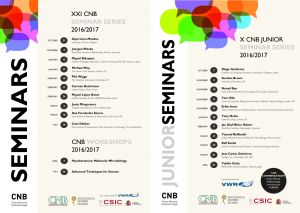 Ciclo de Seminarios del CNB, curso 2016/2017